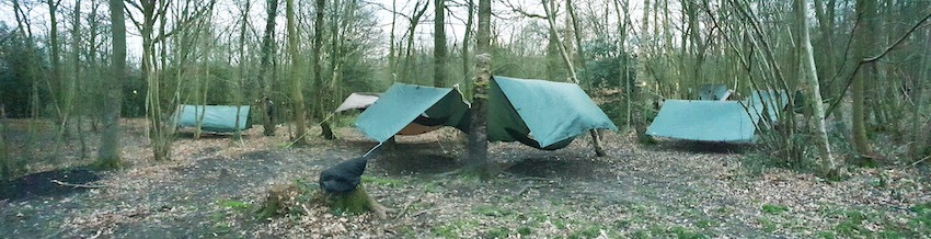 Camping in hammocks - Hammocks Setup