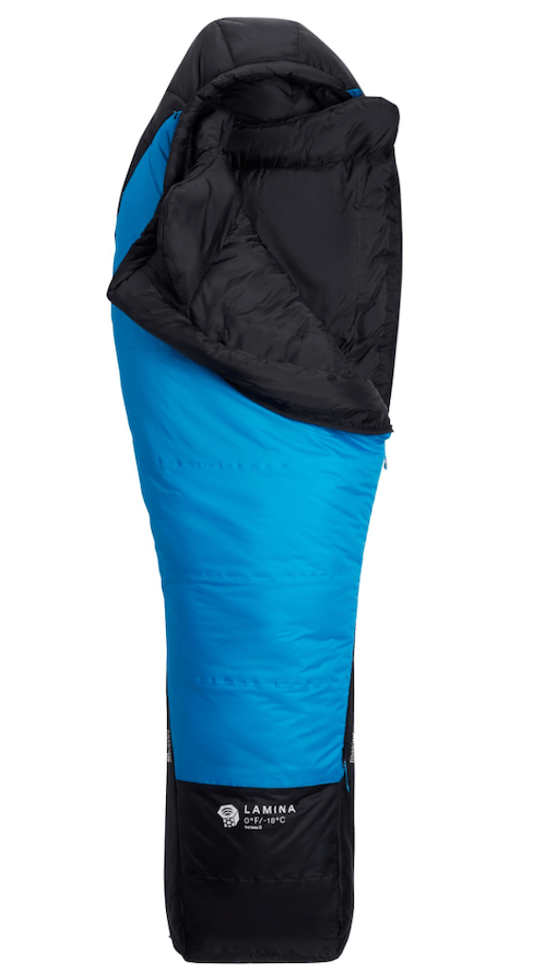 Mountain Hardwear Lamina 0 Sleeping Bag Review - Front Open