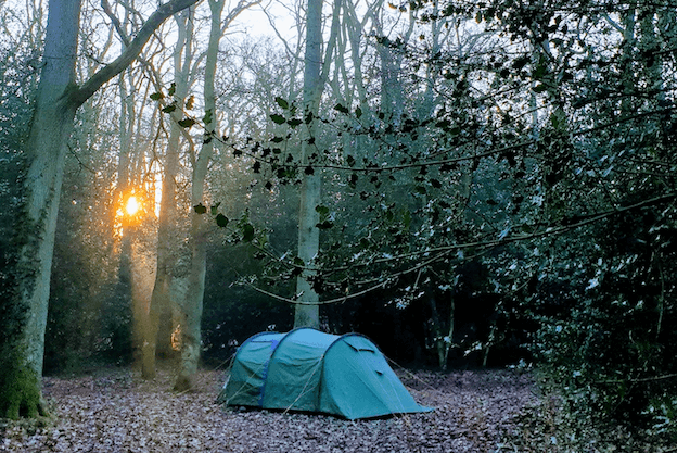 The Camping Equipment - Tent Sunset