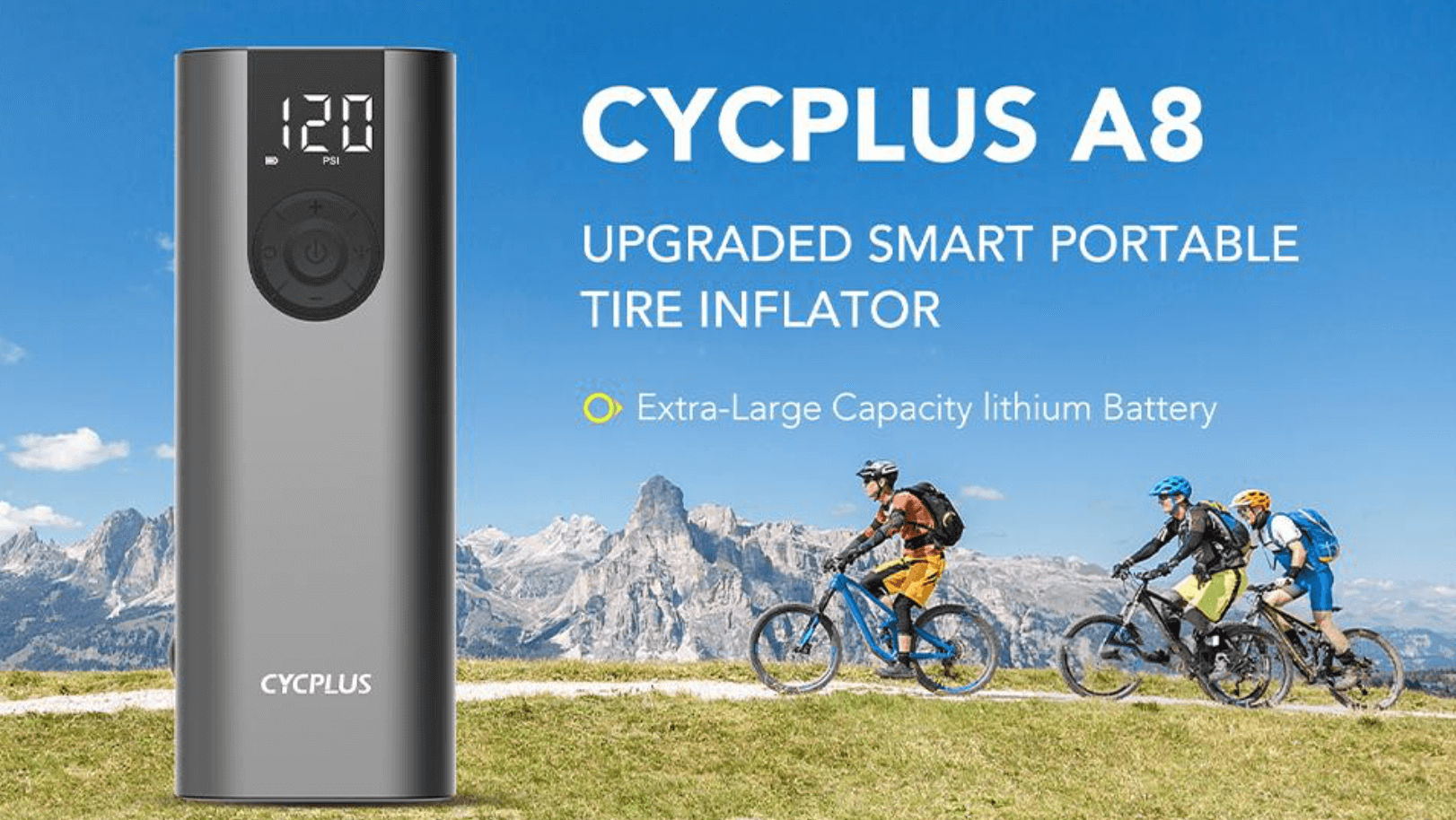 Cycplus Electric Air Pump A8 - advert