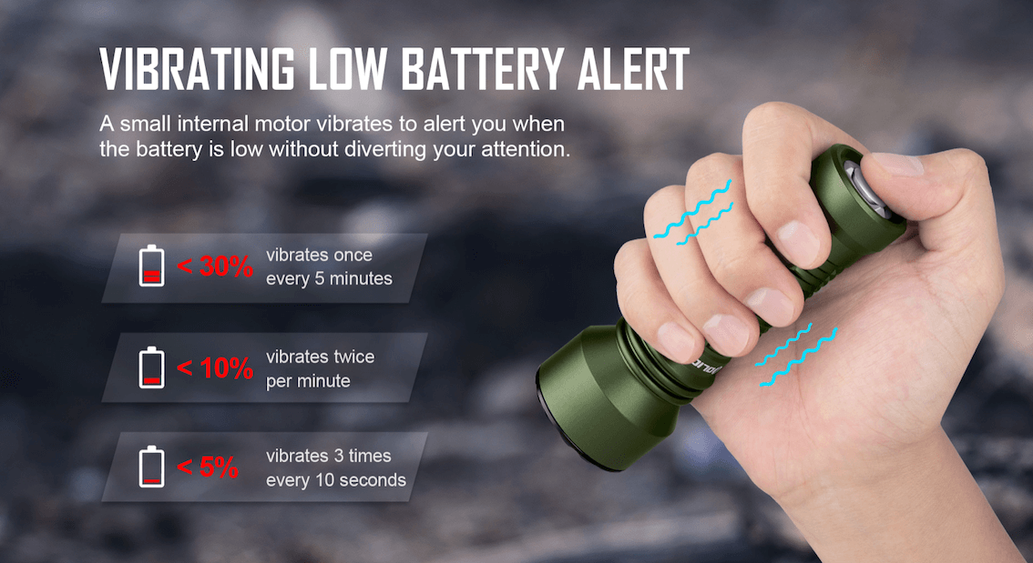 Olight Javelot Mini - battery indicator