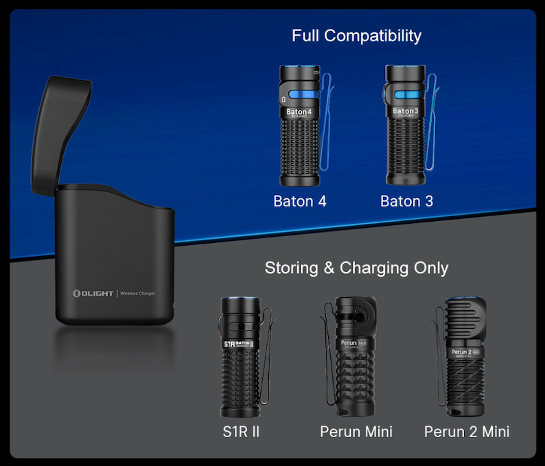 Olight Baton 4 - charging case compatibility